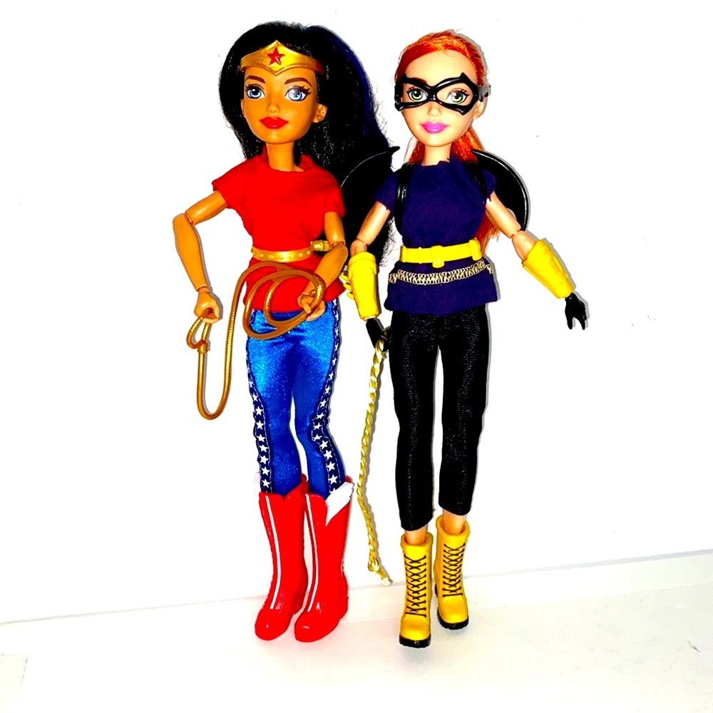 Mattel DC Super Hero Bat Girl and Wonder Woman Dolls